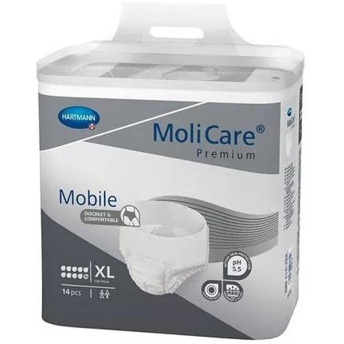 Absorbente incontinencia orina ligera con slip molicare premium mobile 10d 14 unidades talla xl - mo