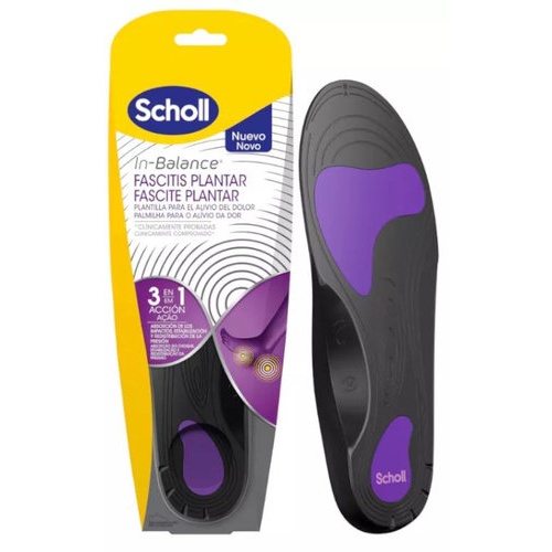 Plantillas fascitis plantar scholl in-balance 2 unidades talla l - scholl in-balance