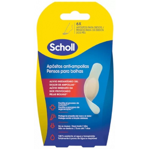 Apositos ampollas dr scholl hydragel dedos grande 6 unidades - hydragel