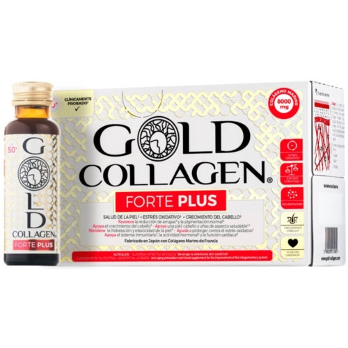 Gold collagen forte plus 10 frascos 50 ml