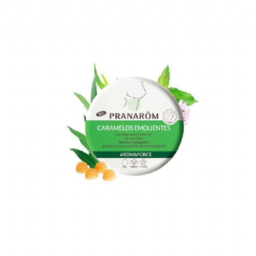 Aromaforce caramelos emolientes  1 envase 45 g sabor eucalipto