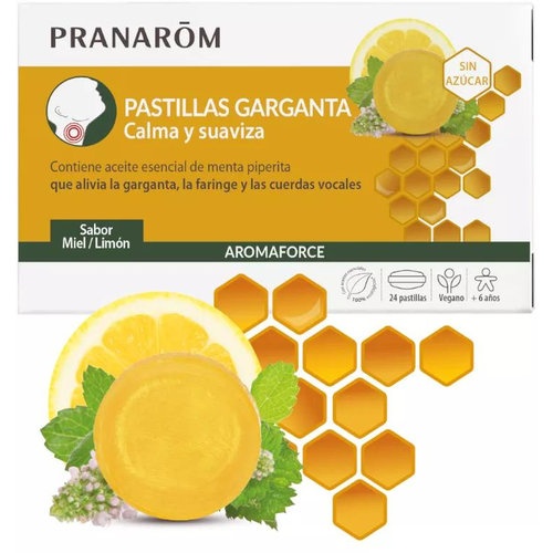 Aromaforce pastillas garganta  24 pastillas sabor miel limon