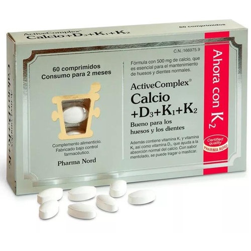 Activecomplex calcio+d3+k  60 comprimidos