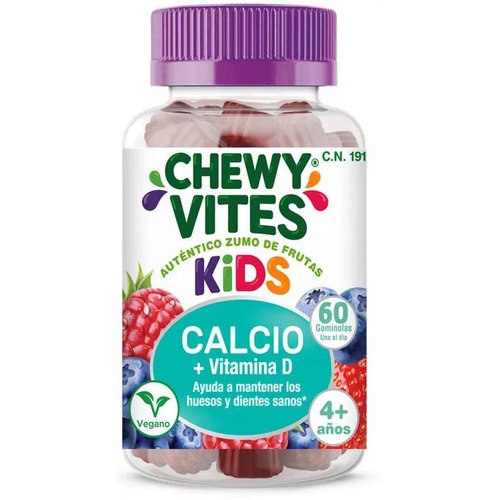 Chewy vites niños calcio + vitamina d3  60 ositos