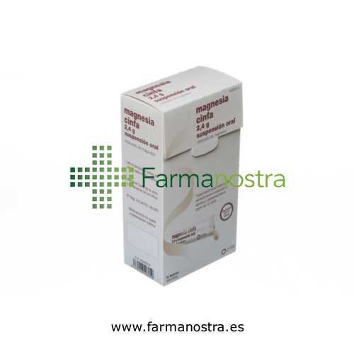 MAGNESIA CINFA 2,4 g SUSPENSION ORAL , 14 sobres
