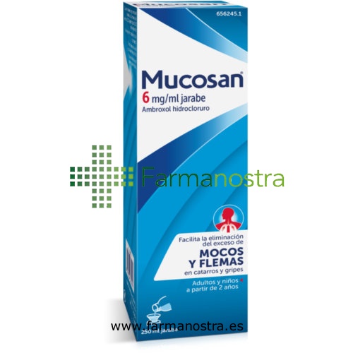 MUCOSAN 6 MG/ML JARABE, 1 frasco de 250 ml
