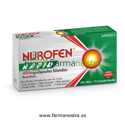 NUROFEN RAPID 400 mg CAPSULAS BLANDAS , 20 cápsulas