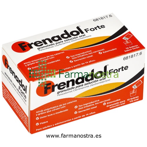 FRENADOL FORTE GRANULADO PARA SOLUCION ORAL , 10 sobres