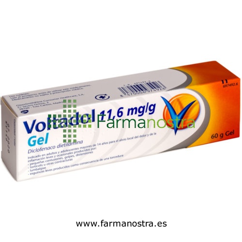 VOLTADOL 11,6 mg/g GEL , 60 g
