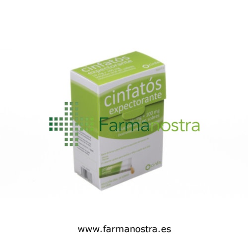 CINFATOS EXPECTORANTE   10 mg + 100 mg solución oral en sobres, 18 sobres
