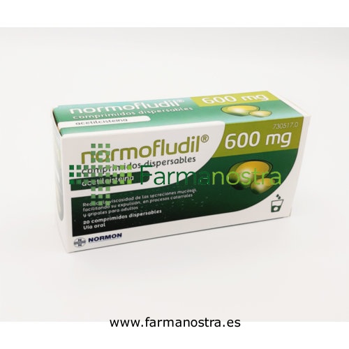 NORMOFLUDIL 600 MG COMPRIMIDOS DISPERSABLES 20 comprimidos