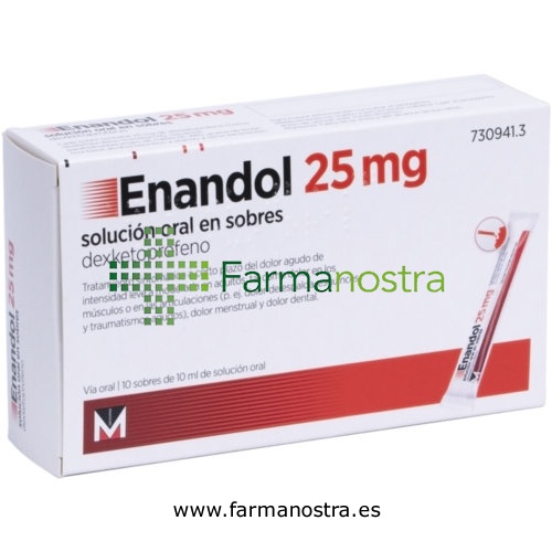 ENANDOL 25 MG SOLUCION ORAL EN SOBRES 10 sobres