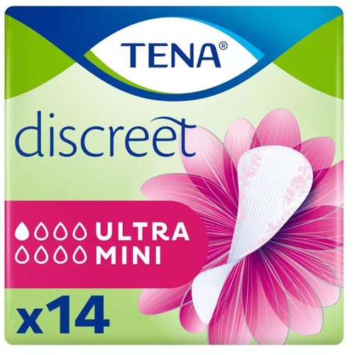 Absorbente incontinencia orina ligera tena discreet ultra mini 28 unidades - tena discreet ultra min