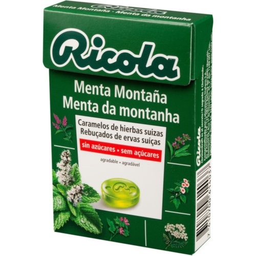 Ricola caramelos sin azucar  1 envase 50 g sabor menta montaña