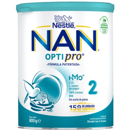 nan optipro 2 leche lactantes de continuacion (800 g)