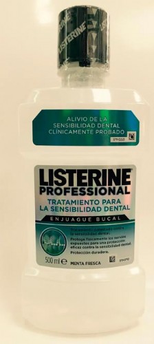 listerine profesional tto sensibilidad dental (500 ml)