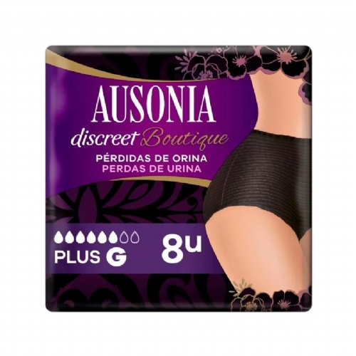 Absorbente incontinencia orina ligera ausonia discreet boutique pants 8 unidades talla m - ausonia d