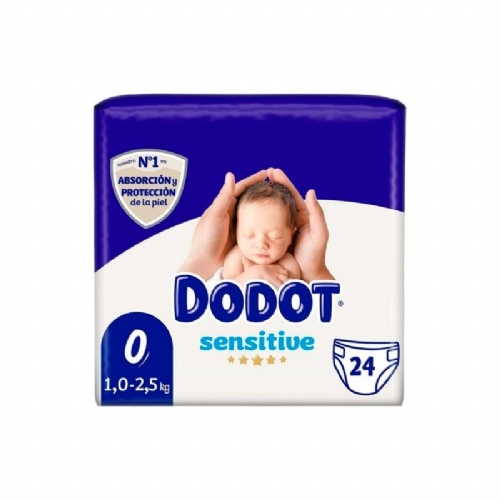 DODOT SENSITIVE RECIEN NACIDO pañal infantil (t- 0 <3 kg 24u)