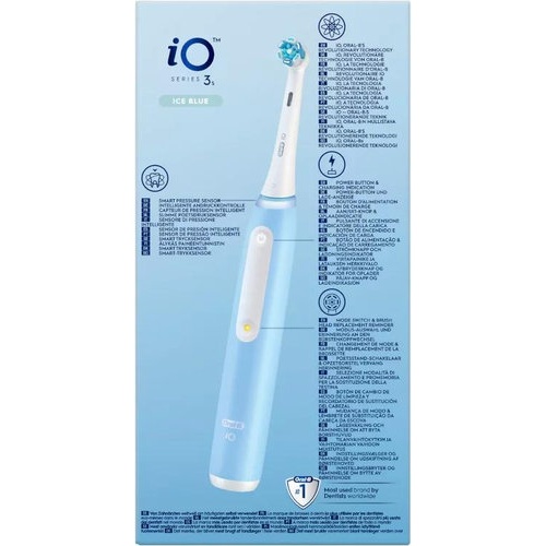 Cepillo dental electrico oral-b io3 1 unidad color ice blue