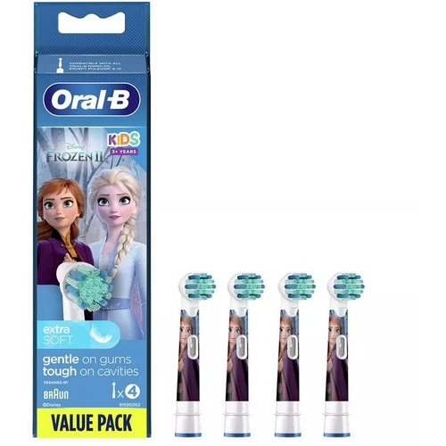 Cepillo dental electrico oral-b pro kids 3+ frozen 4 unidades - oral-b pro kids 3+ frozen