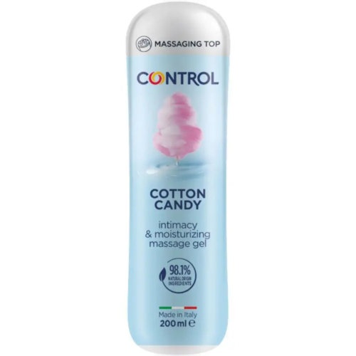 Control cotton candy gel de masaje hidratante  1 envase 200 ml