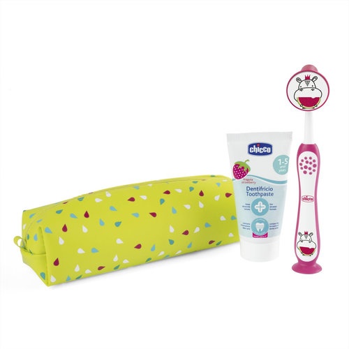 Chicco set dental higiene infantil  3 - 6 años color rosa