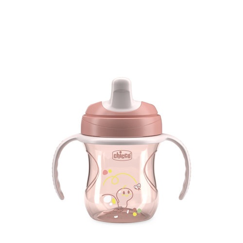 Chicco vaso aprendizaje rosa 200ml 6m+