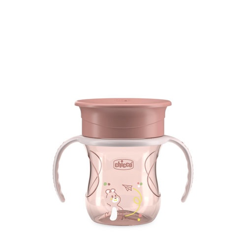 Chicco vaso perfect 360 rosa 200ml 12m+