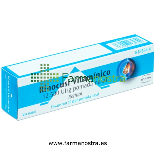 RINOCUSI VITAMÍNICO 12.500 UI/g POMADA NASAL, 1 tubo de 10 g