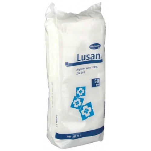Algodon zig-zag puro lusan 1 unidad 50 g - lusan