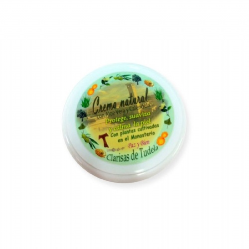 Crema natural de aloe vera y calendula clarisas de tudela 1 tarro 50 ml - clarisas de tudela