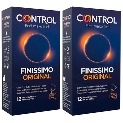 Control finissimo preservativos 2 envases 12 unidades - preservativos