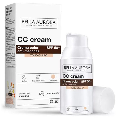 Bella aurora cc cream spf 50+ tono claro 30 ml