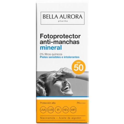 Bella aurora bio10 solar protector solar uva plus antimanchas piel piel sensible  1 envase 50 ml