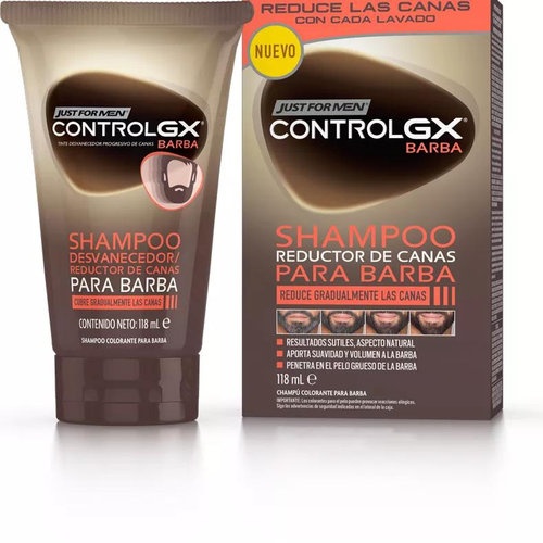 Just for men control gx reductor de canas champu para barba  1 tubo 118 ml