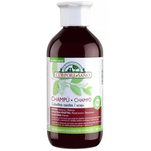Corpore sano champu henna caoba 300ml.