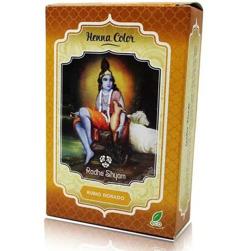 Radhe shyam henna polvo rubio dorado 100 g