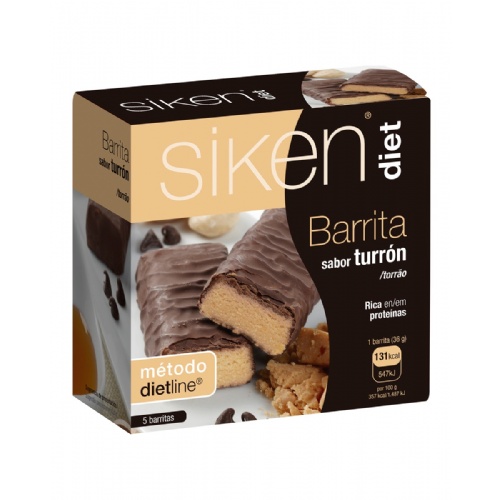 Siken diet  5 barritas 36 g sabor turron
