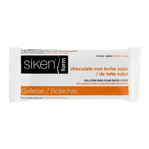 Siken form  1 galleta 22 g sabor chocolate con leche