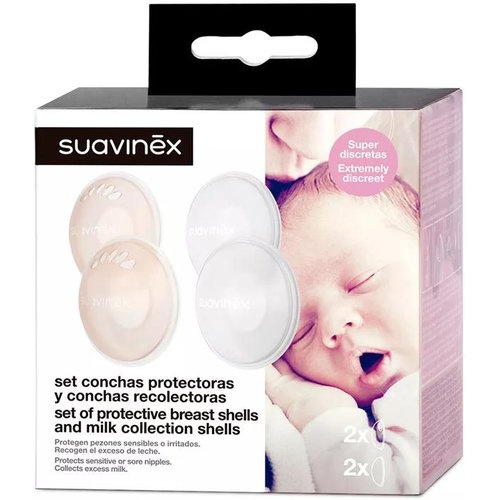 Conchas protectoras + recolectoras suavinex set 6 u - suavinex