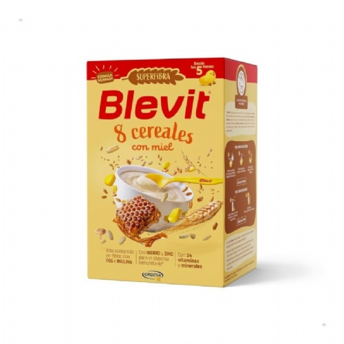 Blevit super fibra 8 cereales y miel 500 g