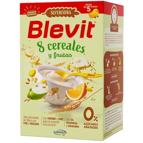 Blevit super fibra 8 cereales y frutas 500 g