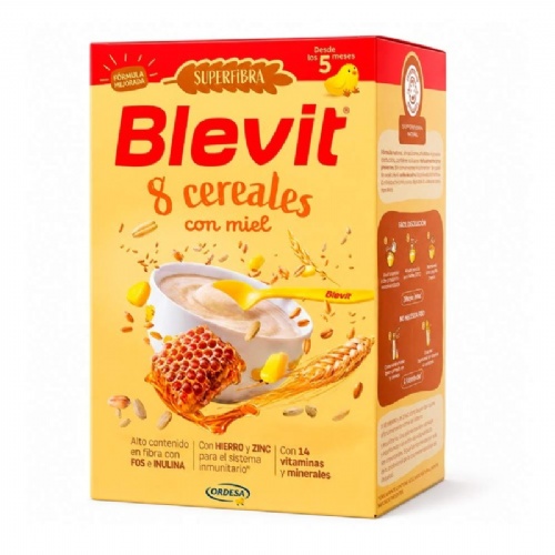 Blevit 8 cereales con miel  1 envase 500 g