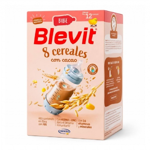 Blevit 8 cereales con cacao  1 envase 500 g