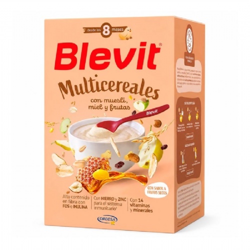 Blevit multicereales con miel y frutas  1 envase 500 g
