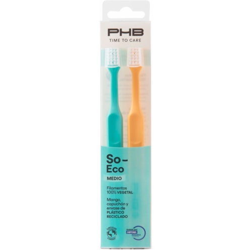 Cepillo dental adulto - phb time to care so eco (2 unidades medio duplo)