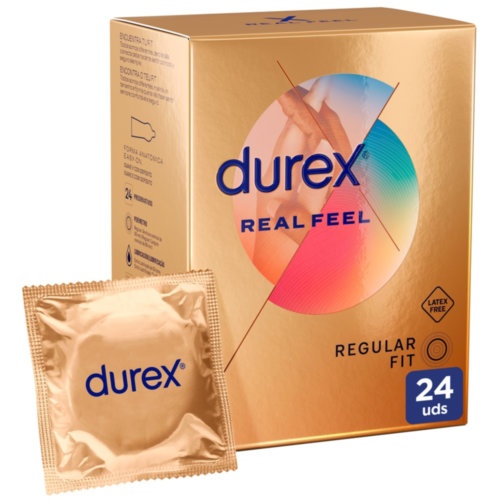 Durex real feel preservativo sin latex 24 unidades - preservativo sin latex