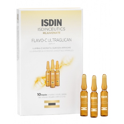 Isdinceutics flavo-c ultraglican  10 ampollas 2 ml