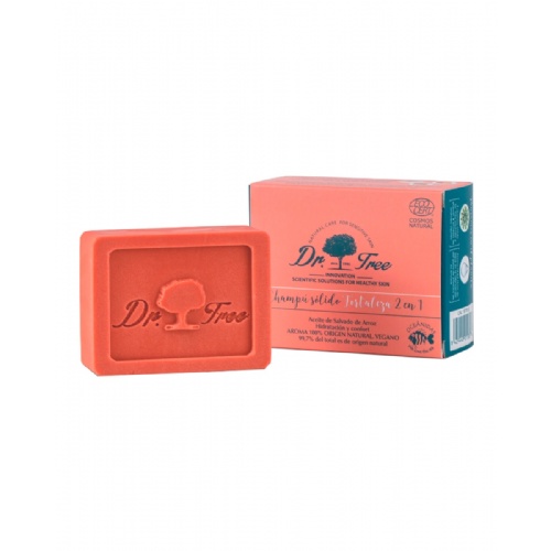 Dr. tree champu solido 2 en 1 fortaleza  1 envase 75 g