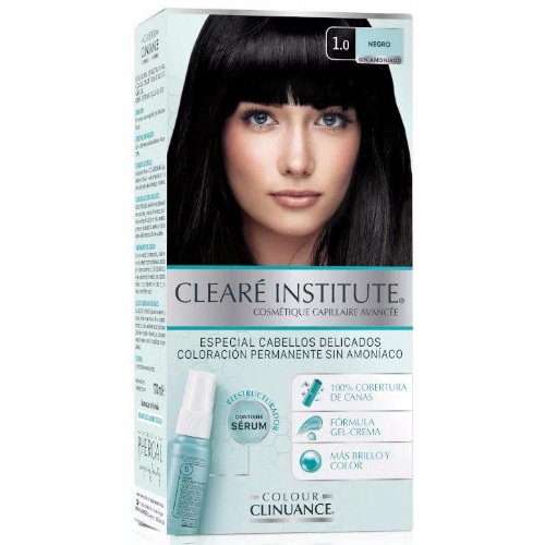 Cleare institute colour clinuance  1 envase 170 ml tono color 1.0 negro